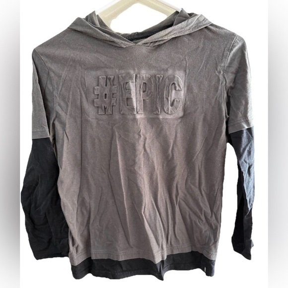 Gray and Black #EPIC Hoodie - Picture 1 of 3